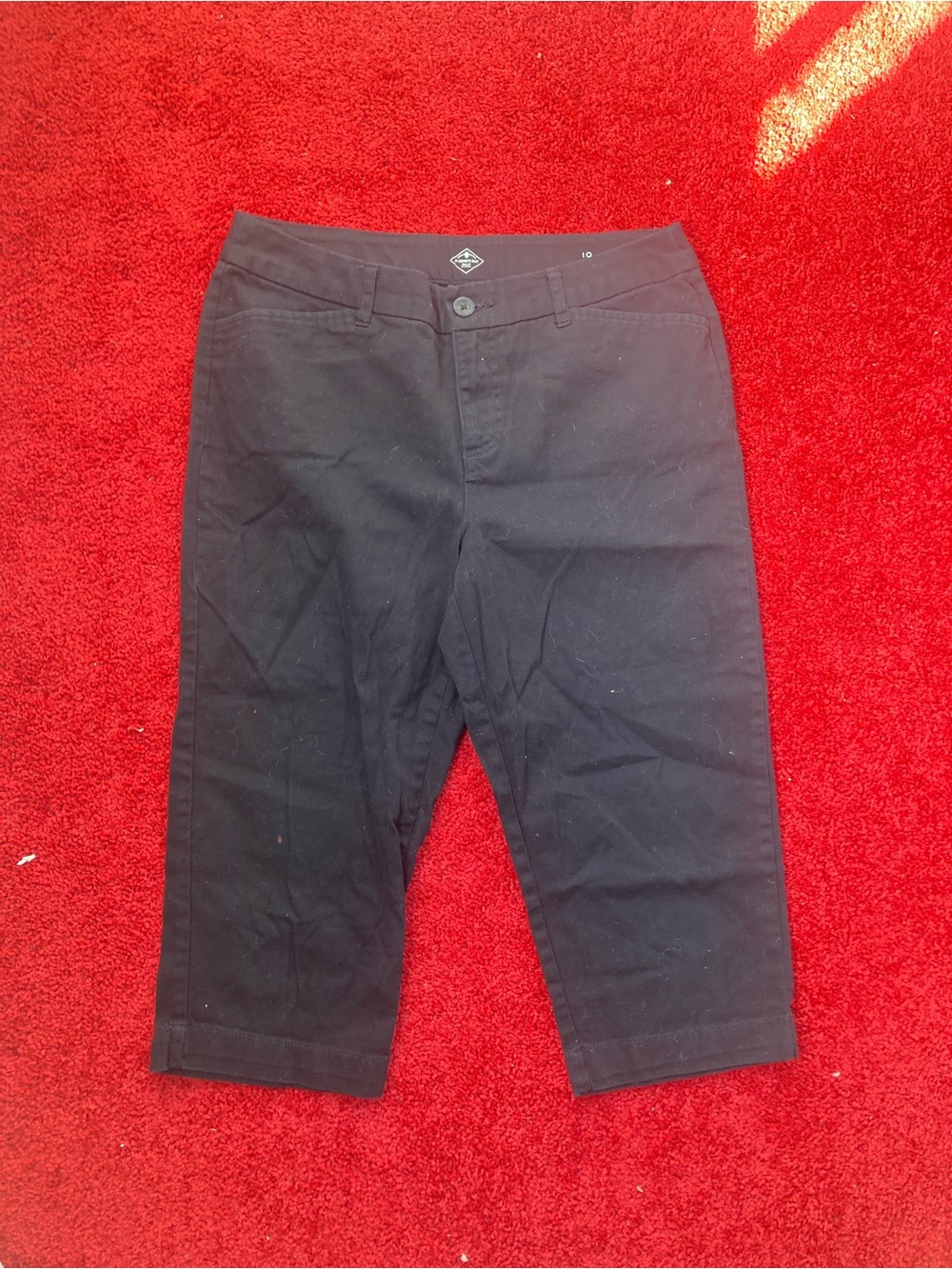St. John's Bay Black Women's Capri Pants Size 10
